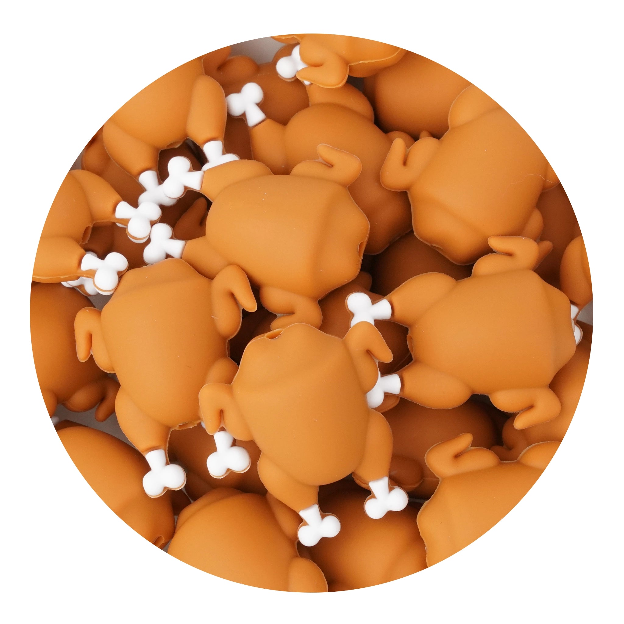 Master Maker Crafts -  Silicone 3D Focal Bead - Cooked Turkey (5 Beads) | Master Maker Crafts - Wholesale Craft Supplies - Fast Shipping from Ohio DIY Craft Warehouse