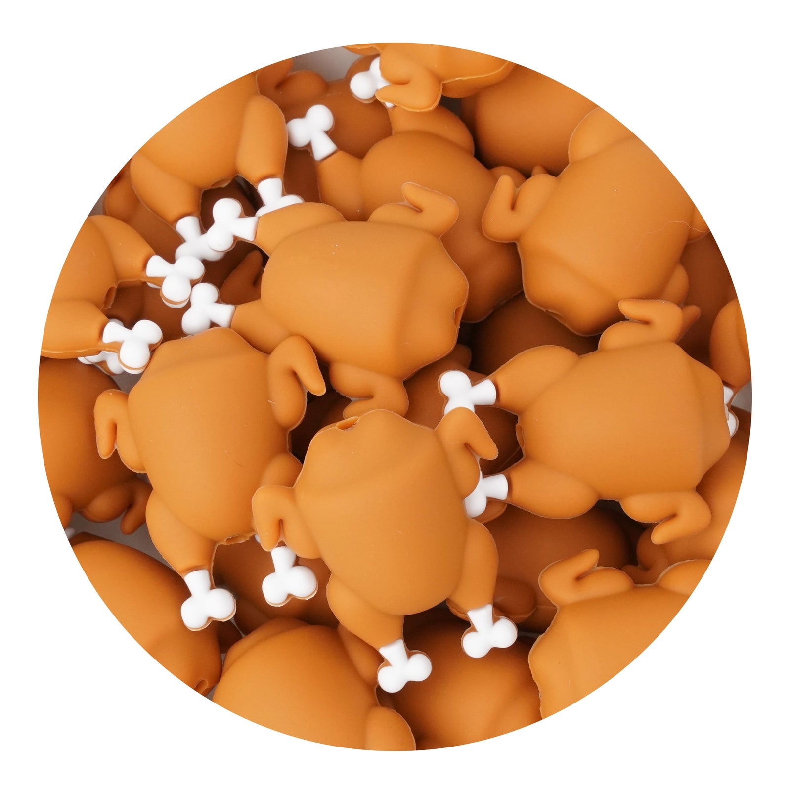 Master Maker Crafts -  Silicone 3D Focal Bead - Cooked Turkey (5 Beads) | Master Maker Crafts - Wholesale Craft Supplies - Fast Shipping from Ohio