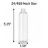 Cosmo Round Clear PET Bottle 4 oz - 24/410 (10 per bag)