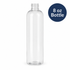 Cosmo Round Clear PET Bottle 8 oz - 24/410 (10 per bag)