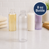 Cosmo Round Clear PET Bottle 8 oz - 24/410 (10 per bag)