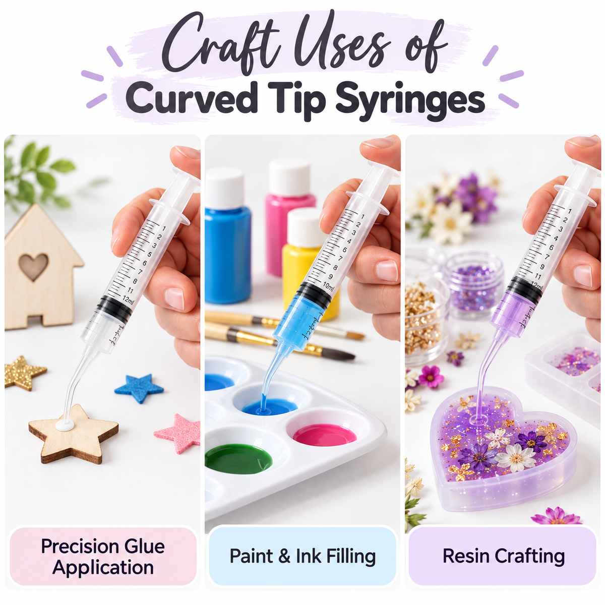 Crafting Syringes (For Snow Globes & Resin) - 1000/LOT