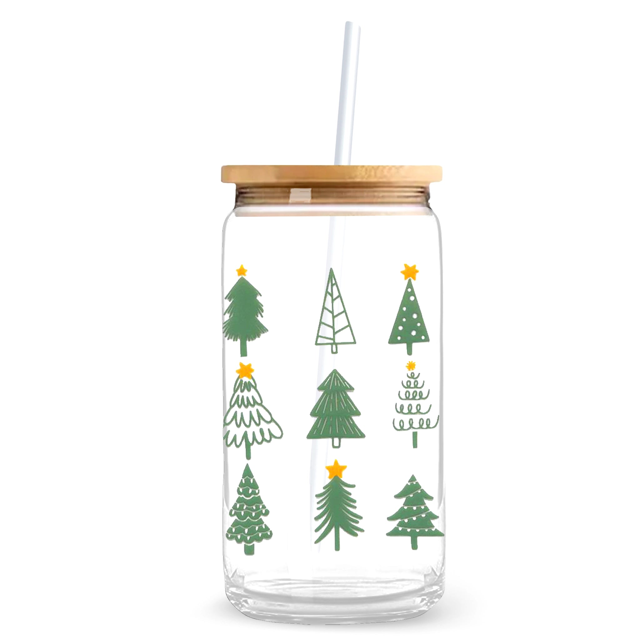 Master Maker Crafts -  UV DTF Decal - Doodle Christmas Trees 2 Decals 3.5" (Cup NOT Included) | Master Maker Crafts - Wholesale Craft Supplies - Fast Shipping from Ohio DIY Craft Warehouse