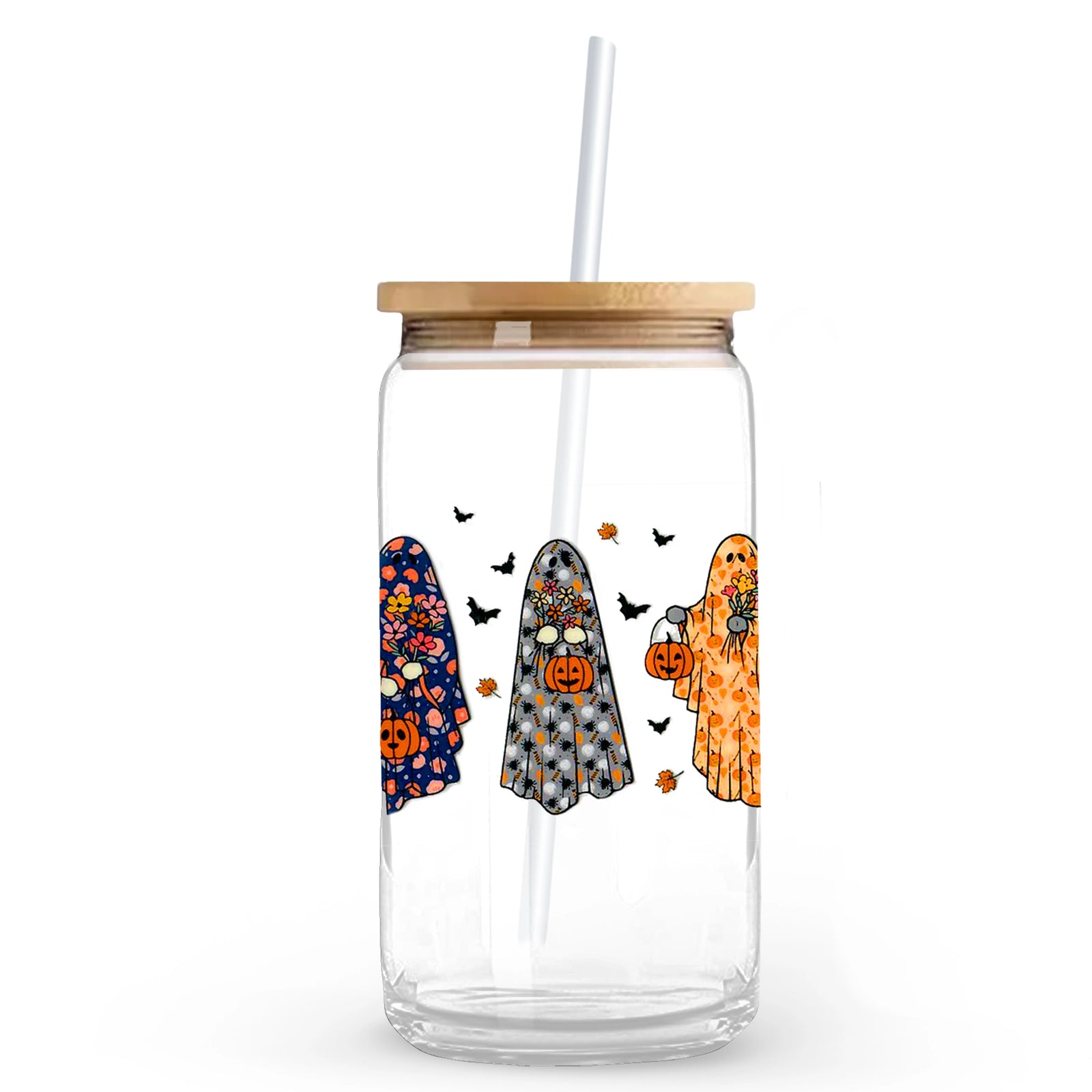 Master Maker Crafts -  UV DTF Decal - Trick or Treating Ghosts 2 Decals 3.5