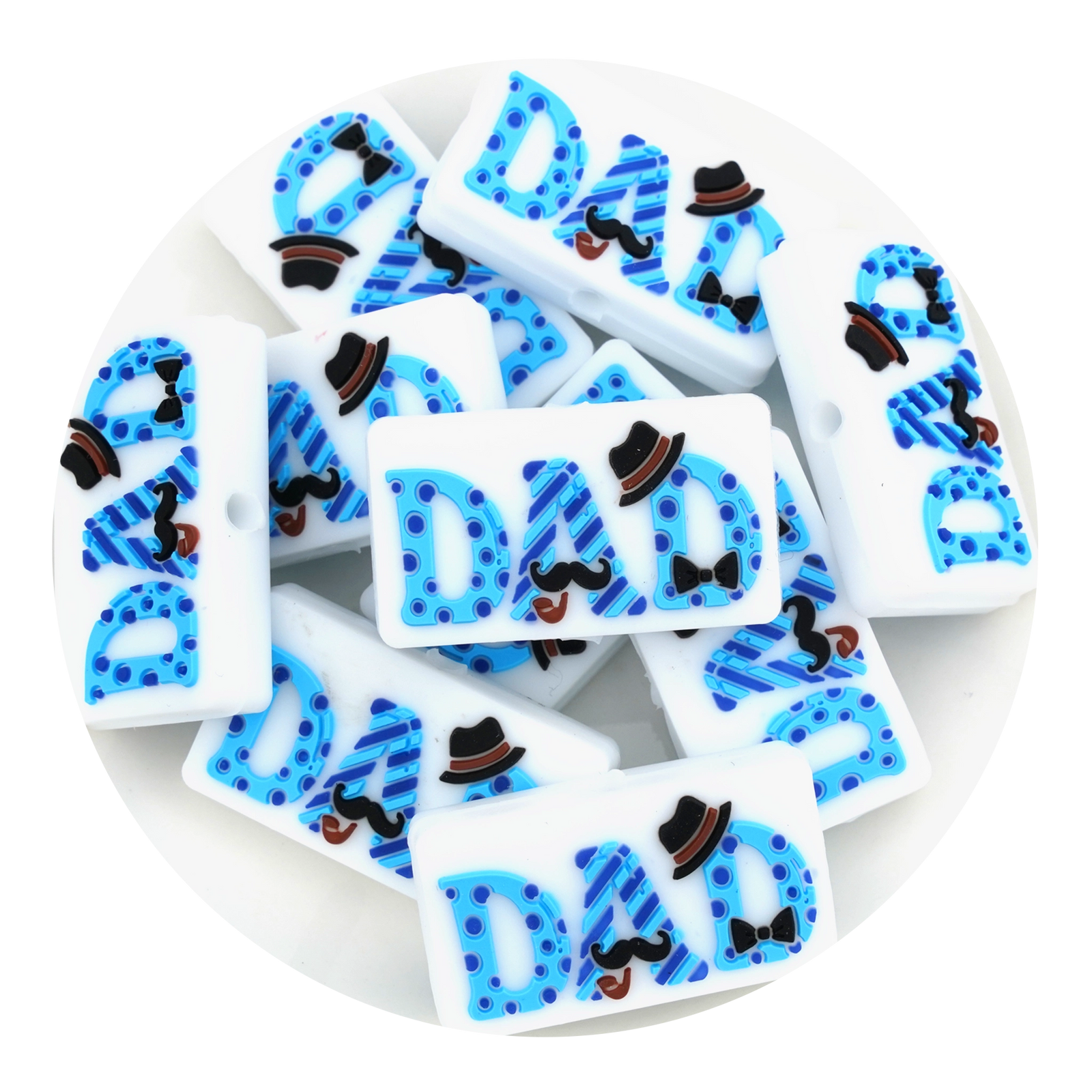 Dad Silicone Focal Beads | Master Maker Crafts - Wholesale Craft Supplies - Fast Shipping from Ohio