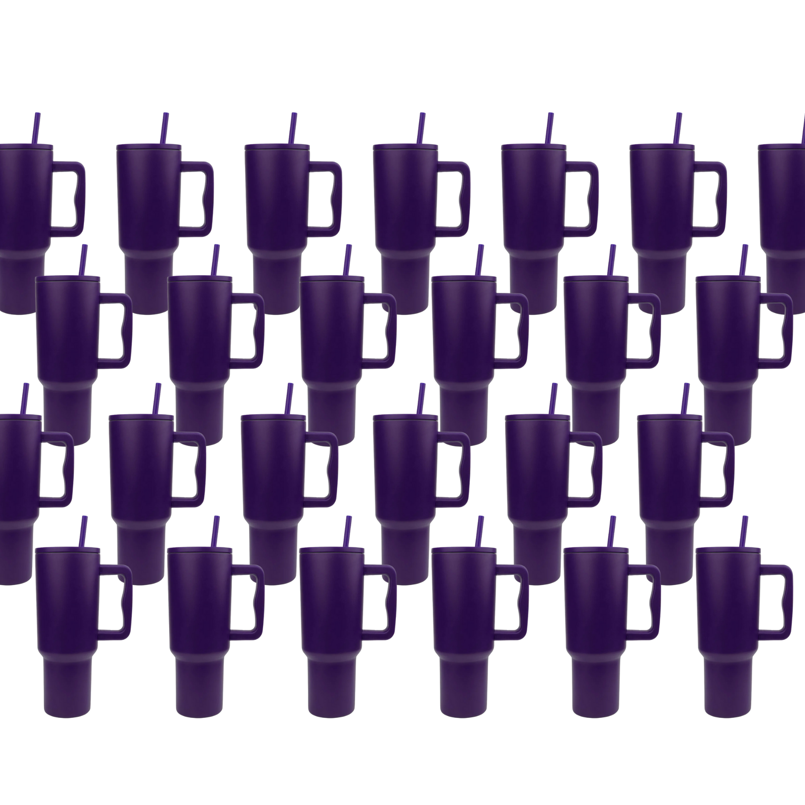 Master Maker Crafts -  40 oz Handled Tumbler Modern II Matte - Dark Purple (25 Piece CASE) | Master Maker Crafts - Wholesale Craft Supplies - Fast Shipping from Ohio