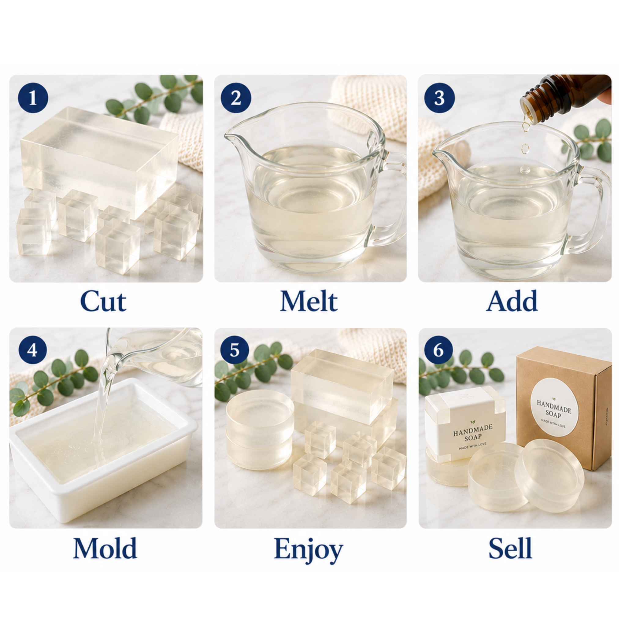 True Soap Melt & Pour Soap Base - Transparent (5 lb Tub)