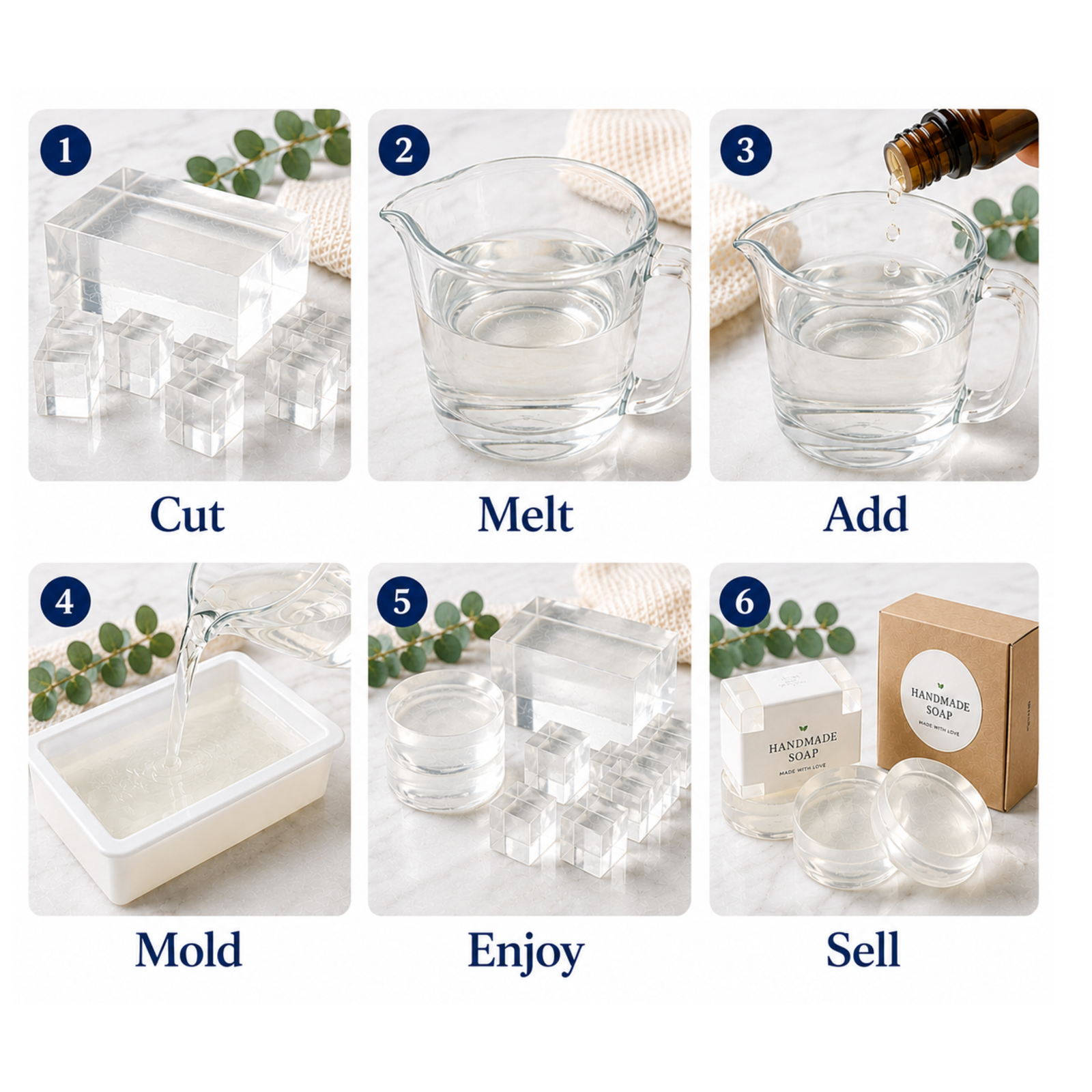 Bubble Luxe Melt & Pour Soap Base - Extra Clear (5 lb Tub)