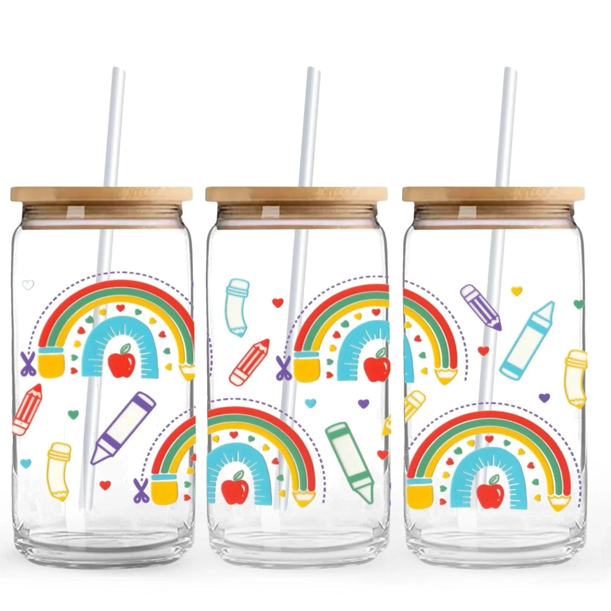 UV DTF Wrap - Doodle Rainbow - DIY Craft Warehouse DIY Craft Warehouse