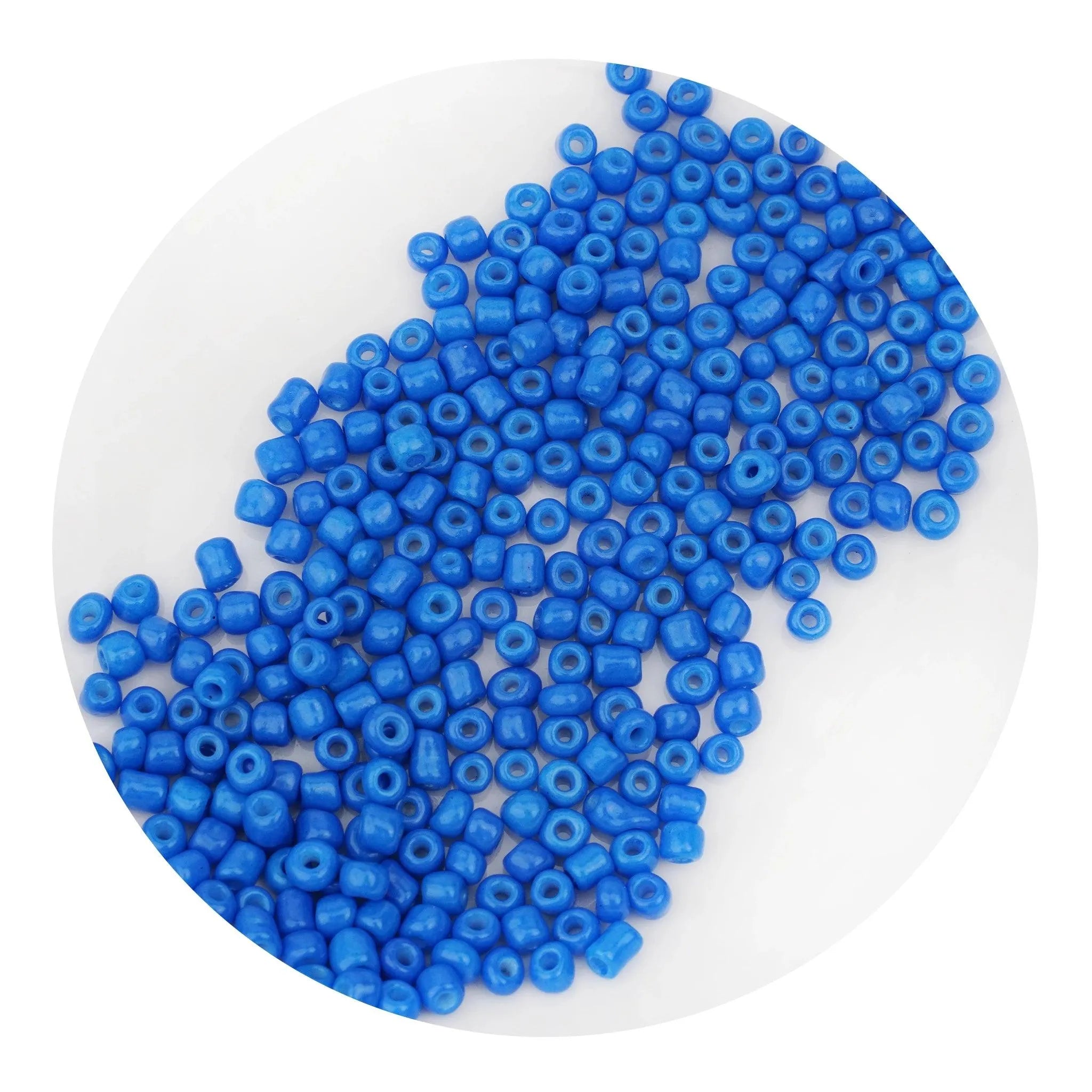 Glass Seed String Beads - Aqua (500 Beads - 2mm) DIY Craft Warehouse