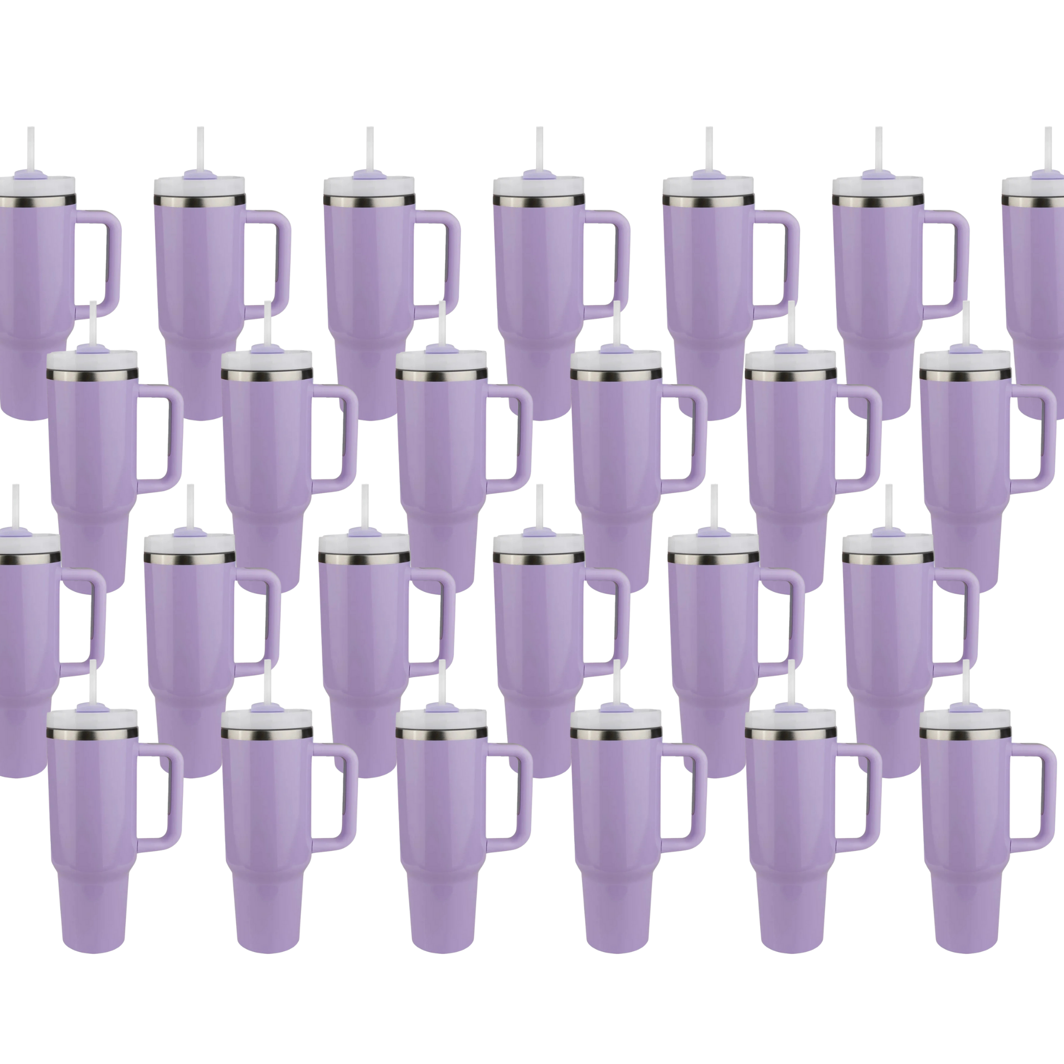 Image of 40 oz Handled Tumbler Standard Glossy - Purple (25 Piece CASE) sold at Master Maker Crafts. Wholesale prices and fast shipping.