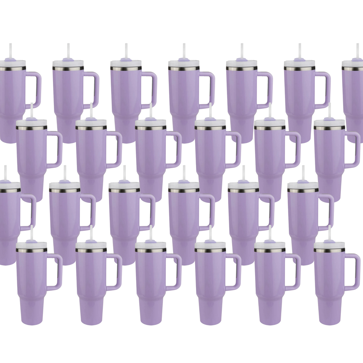 Image of 40 oz Handled Tumbler Standard Glossy - Purple (25 Piece CASE) sold at Master Maker Crafts. Wholesale prices and fast shipping.