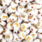 Gold E letter beads, white round, Master Maker Crafts wholesale craft supplies Ohio DIY Craft Warehouse