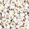 Gold letter F round white beads, Master Maker Crafts wholesale craft supplies, fast shipping Ohio DIY Craft Warehouse