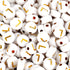 Gold letter L white beads bulk, Master Maker Crafts wholesale craft supplies, Ohio shipping DIY Craft Warehouse