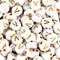 White round beads with gold V design, Master Maker Crafts wholesale craft supplies Ohio DIY Craft Warehouse