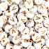 White round beads with gold V design, Master Maker Crafts wholesale craft supplies Ohio DIY Craft Warehouse