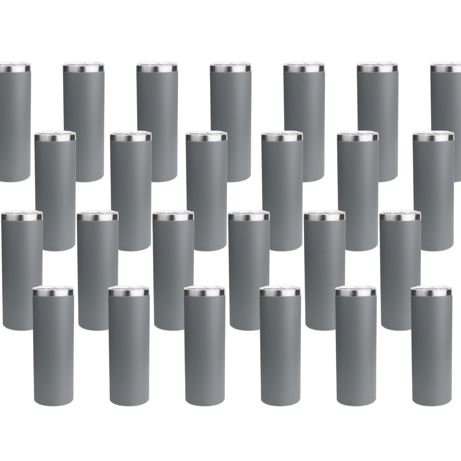 Master Maker Crafts -  20 oz Tall Skinny Tumbler - Gray (25 Piece CASE) | Master Maker Crafts - Wholesale Craft Supplies - Fast Shipping from Ohio
