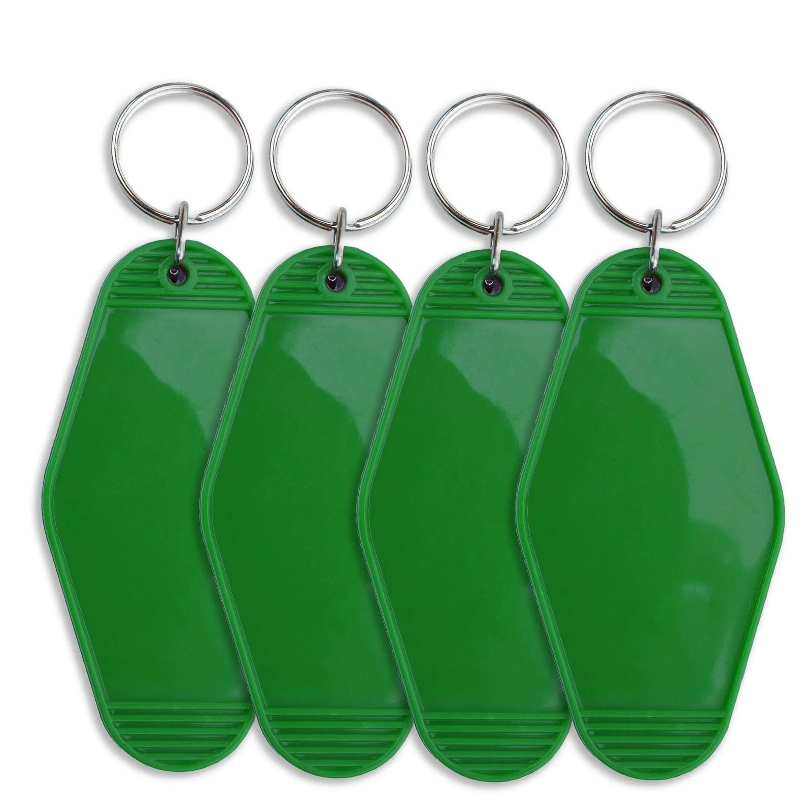 Retro Motel Keychain with Silver Ring - Green - DIY Craft Warehouse