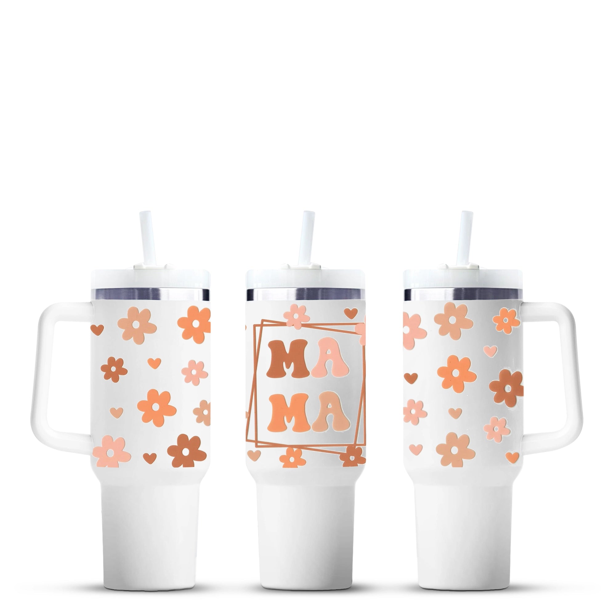 Groovy Mama floral print tumbler cup, Master Maker Crafts, wholesale craft supplies Ohio DIY Craft Warehouse