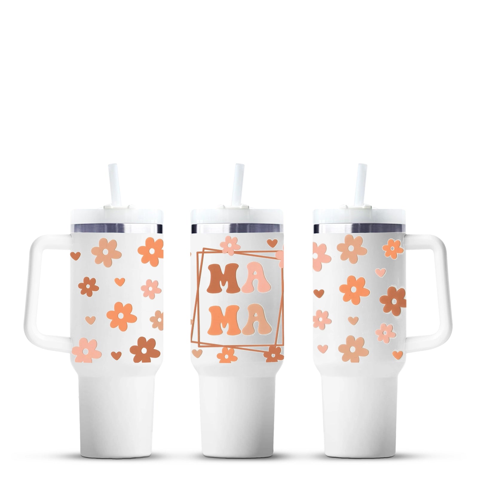 Groovy Mama floral print tumbler cup, Master Maker Crafts, wholesale craft supplies Ohio