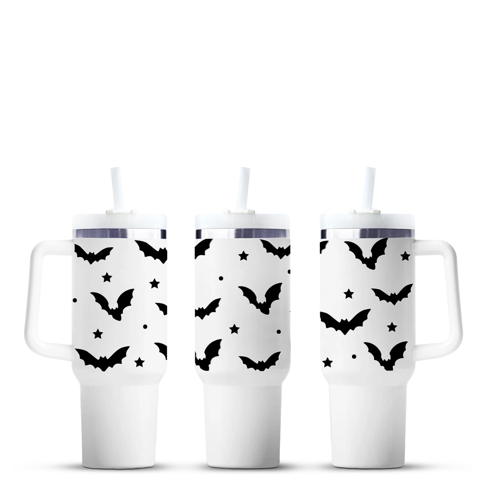 Halloween flying bats 40oz tumbler, Master Maker Crafts wholesale, fast shipping Ohio
