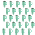 40 oz Handled Tumbler Shimmer - Mint 25/CASE