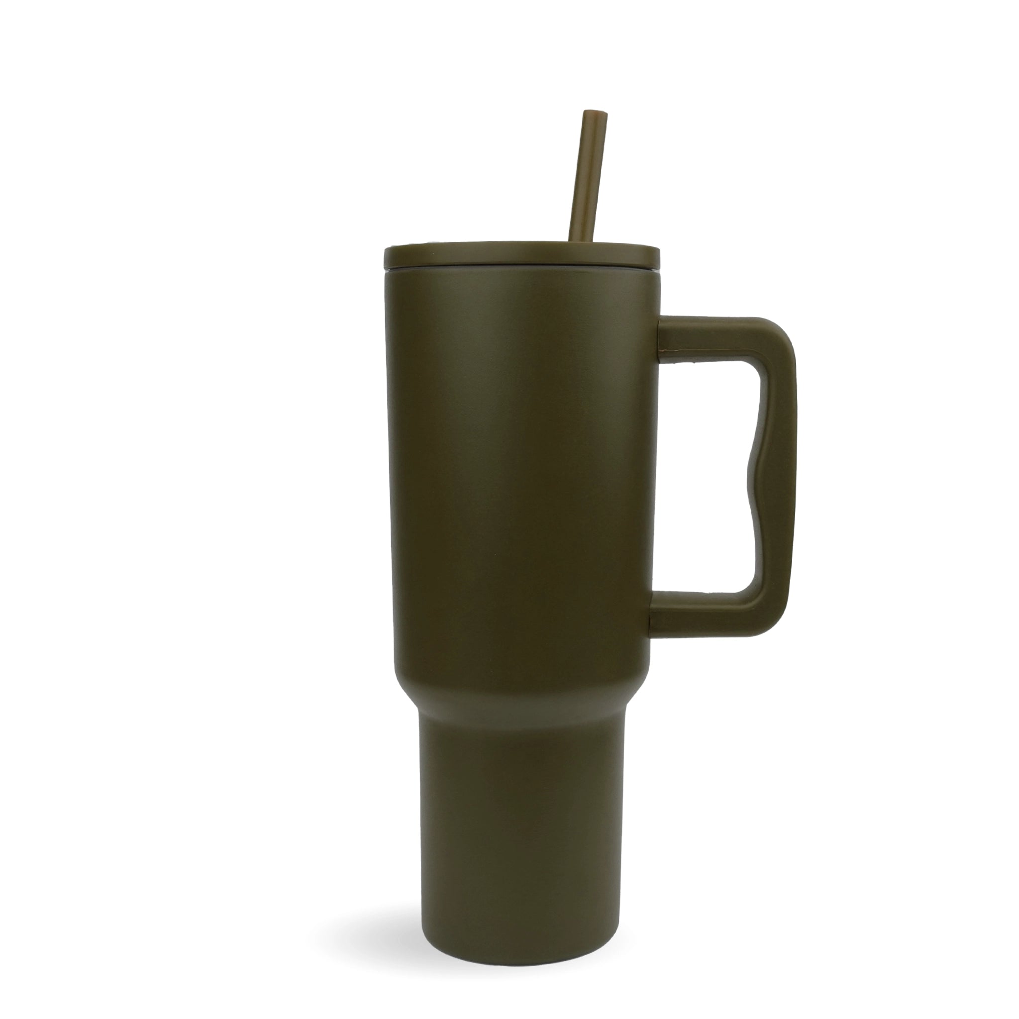 Master Maker Crafts -  40 oz Handled Tumbler Modern II Matte - Army Green (25 Piece CASE) | Master Maker Crafts - Wholesale Craft Supplies - Fast Shipping from Ohio DIY Craft Warehouse