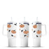 40oz white tumbler with pumpkin and leaf design, Master Maker Crafts wholesale, fast shipping Ohio DIY Craft Warehouse