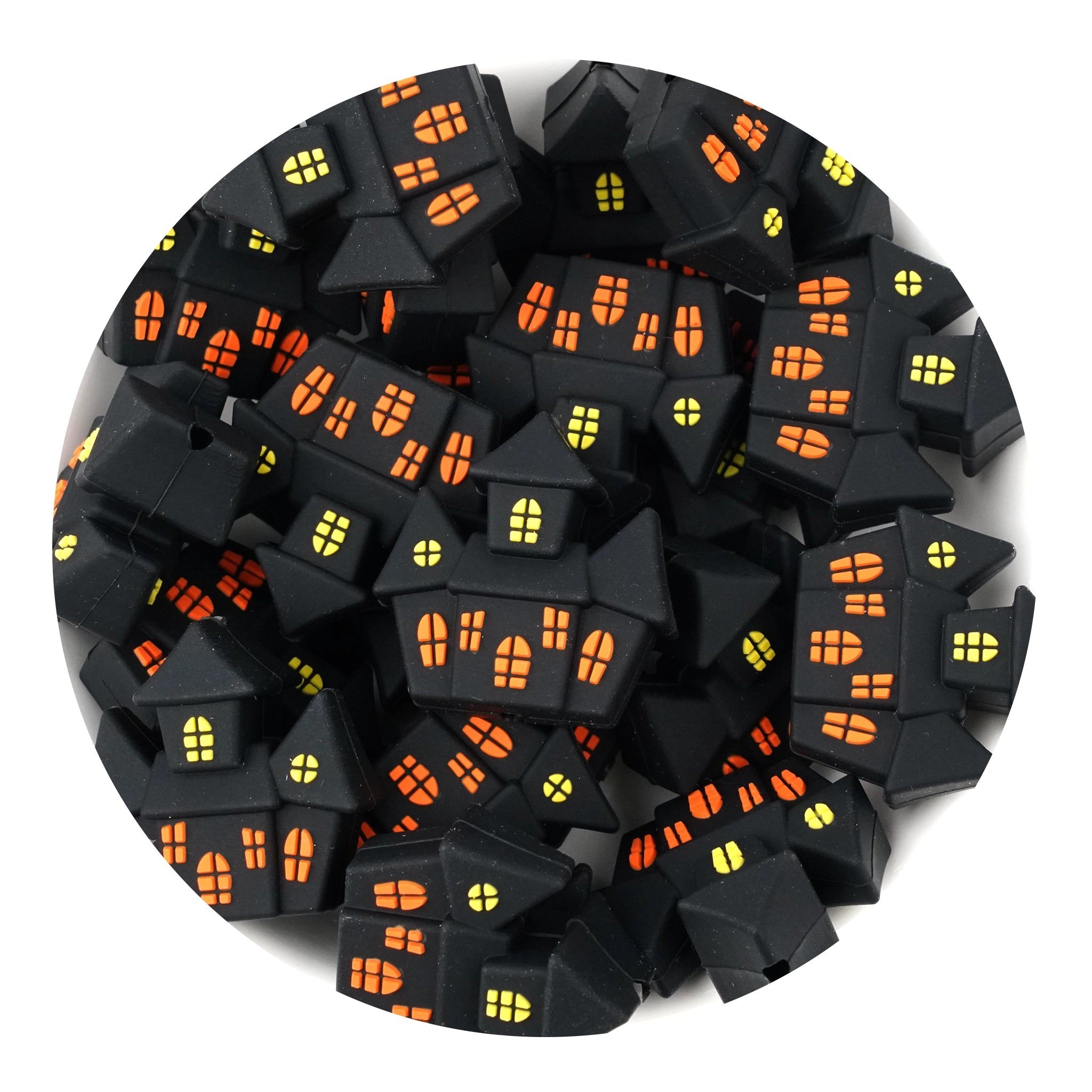 Master Maker Crafts -  Silicone 3D Focal Bead - Haunted House (5 Beads) | Master Maker Crafts - Wholesale Craft Supplies - Fast Shipping from Ohio DIY Craft Warehouse