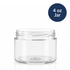 Heavy Wall Clear PET Jar 4 oz- 70/400 (10 per bag)