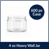 Heavy Wall Clear PET Jar 4 oz- 70/400 (600/Case)