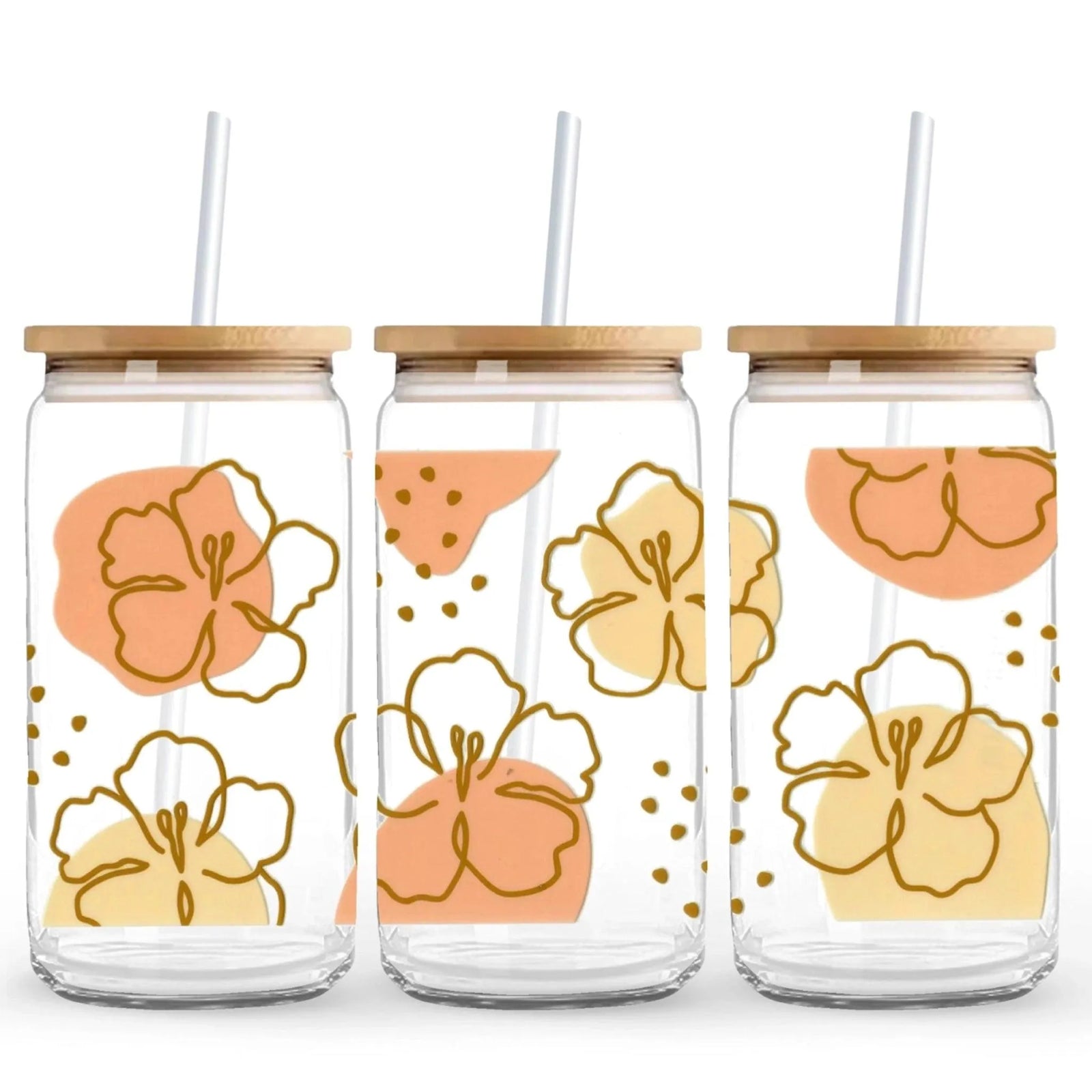 UV DTF Wrap - Hibiscus Holiday - DIY Craft Warehouse