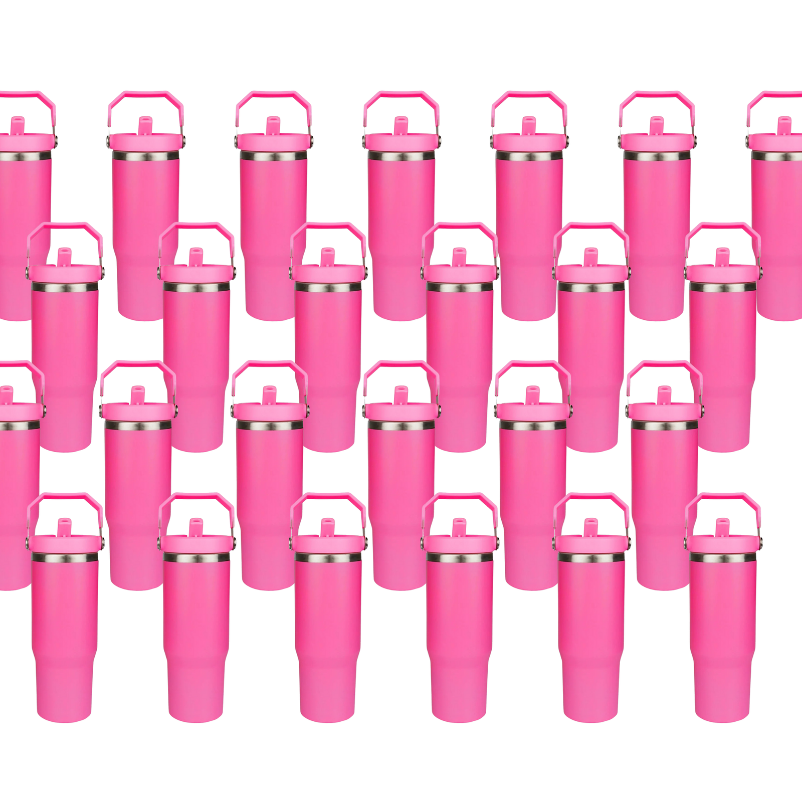 Master Maker Crafts -  22 oz Everyday Flip Straw Tumbler - Hot Pink (25 Piece CASE) | Master Maker Crafts - Wholesale Craft Supplies - Fast Shipping from Ohio