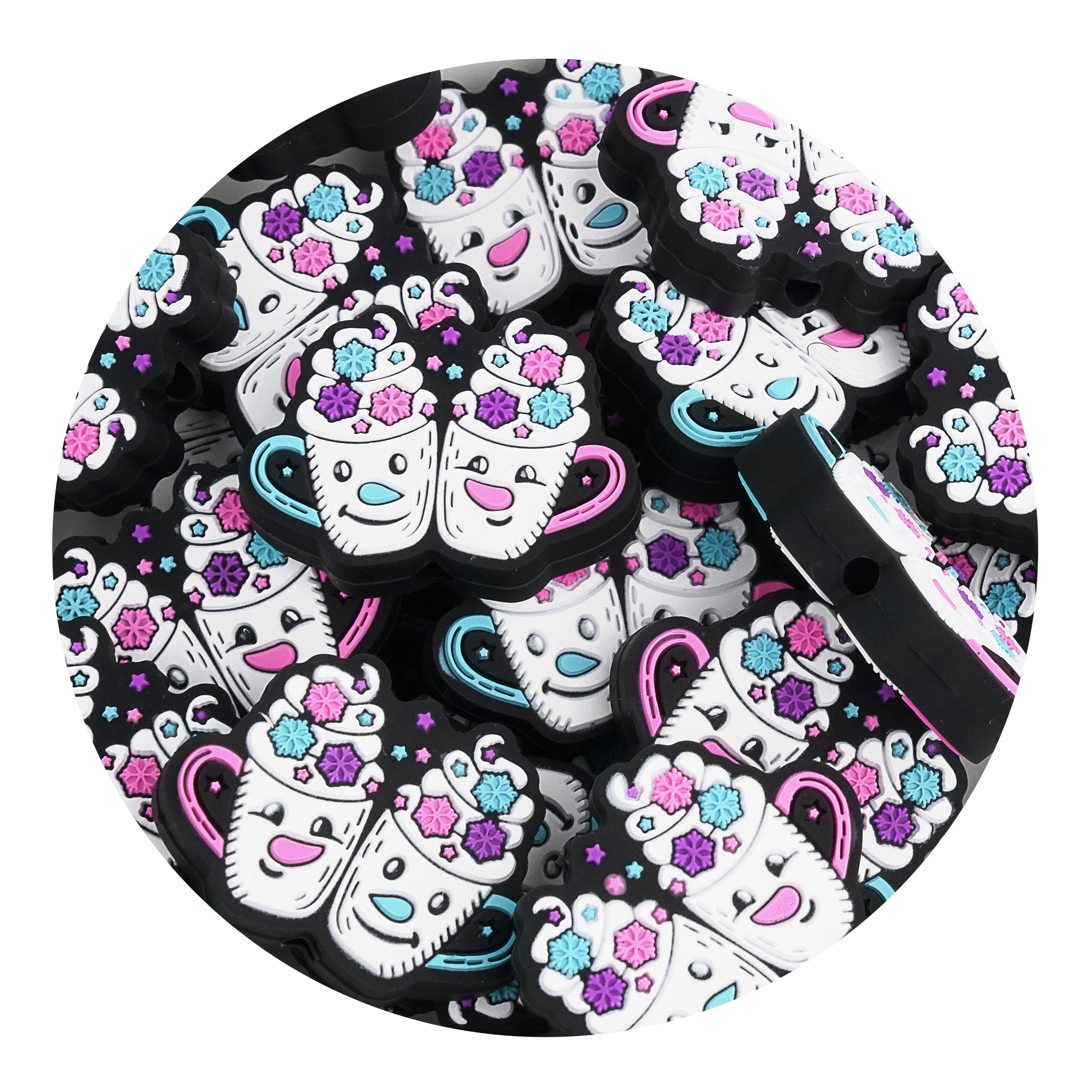 Master Maker Crafts -  Silicone Focal Bead - Hot Cocoa Buddies (5 Beads) | Master Maker Crafts - Wholesale Craft Supplies - Fast Shipping from Ohio DIY Craft Warehouse