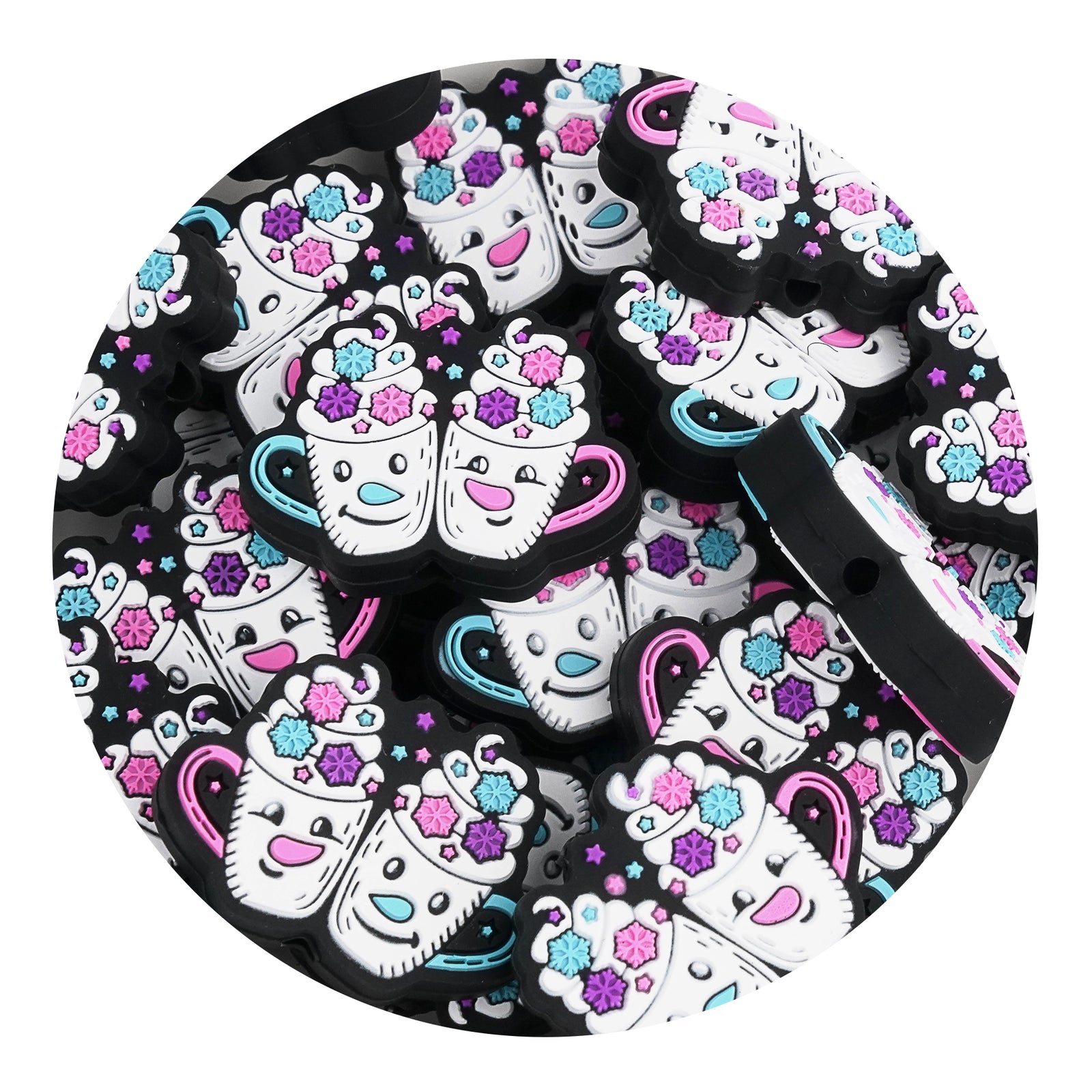 Master Maker Crafts -  Silicone Focal Bead - Hot Cocoa Buddies (5 Beads) | Master Maker Crafts - Wholesale Craft Supplies - Fast Shipping from Ohio