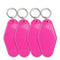 Retro Motel Keychain with Silver Ring - Hot Pink - DIY Craft Warehouse DIY Craft Warehouse