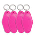 Retro Motel Keychain with Silver Ring - Hot Pink - DIY Craft Warehouse DIY Craft Warehouse