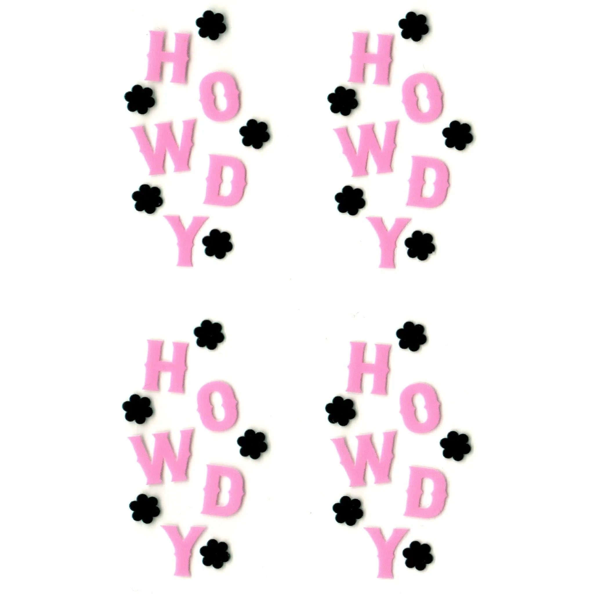 UV DTF Decal - Howdy Pink (4 Decals) - DIY Craft Warehouse DIY Craft Warehouse