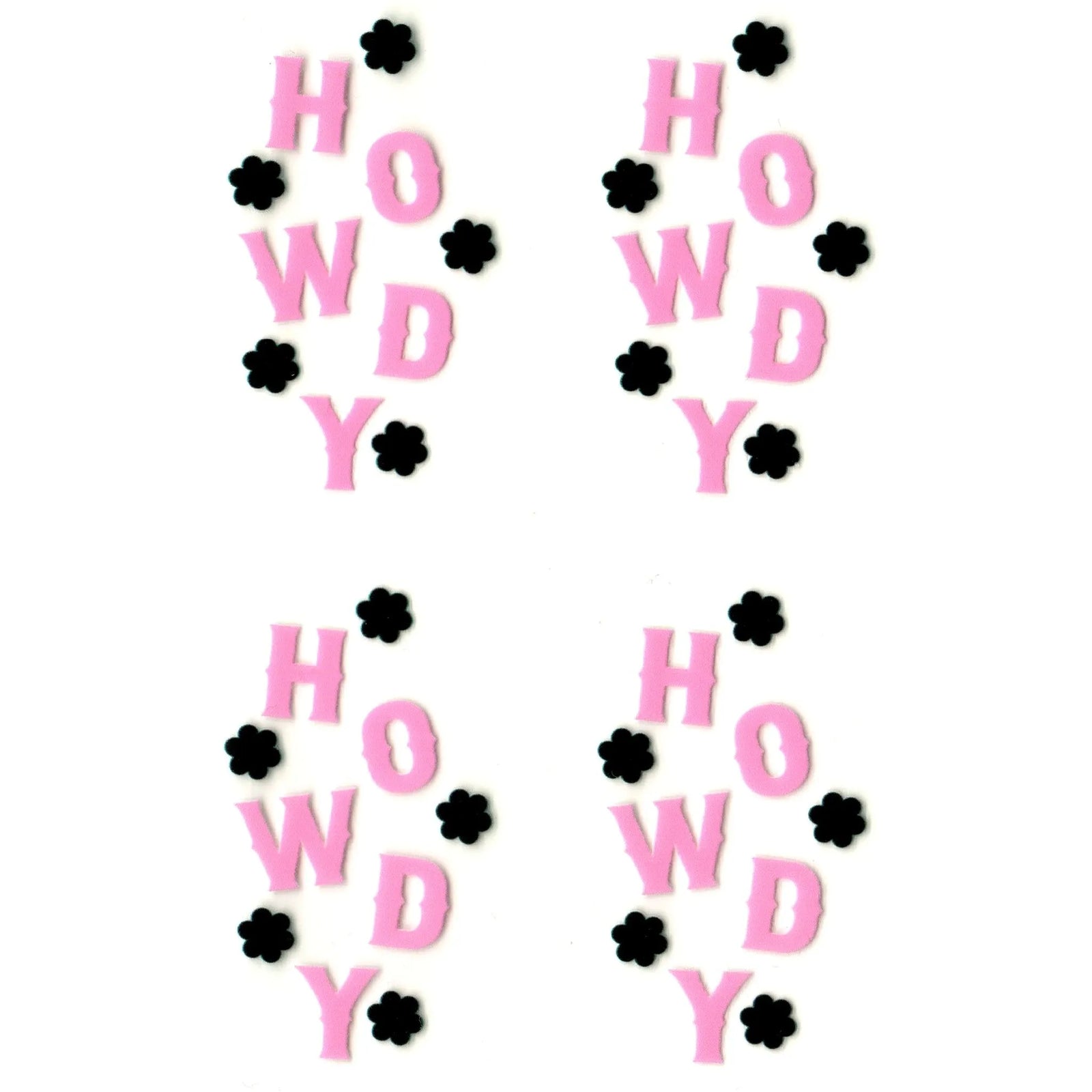 UV DTF Decal - Howdy Pink (4 Decals) - DIY Craft Warehouse