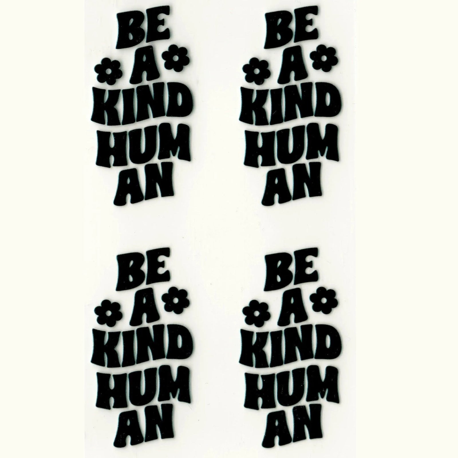 UV DTF Decal - Kind Human (4 Decals) - DIY Craft Warehouse