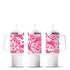 Pink western-themed travel mugs with boots and hats, Master Maker Crafts wholesale Ohio DIY Craft Warehouse