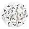 Master Maker Crafts wholesale white silicone string beads with black number 7, fast shipping Ohio DIY Craft Warehouse