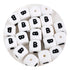 Master Maker Crafts wholesale white silicone letter B square beads, fast shipping Ohio DIY Craft Warehouse