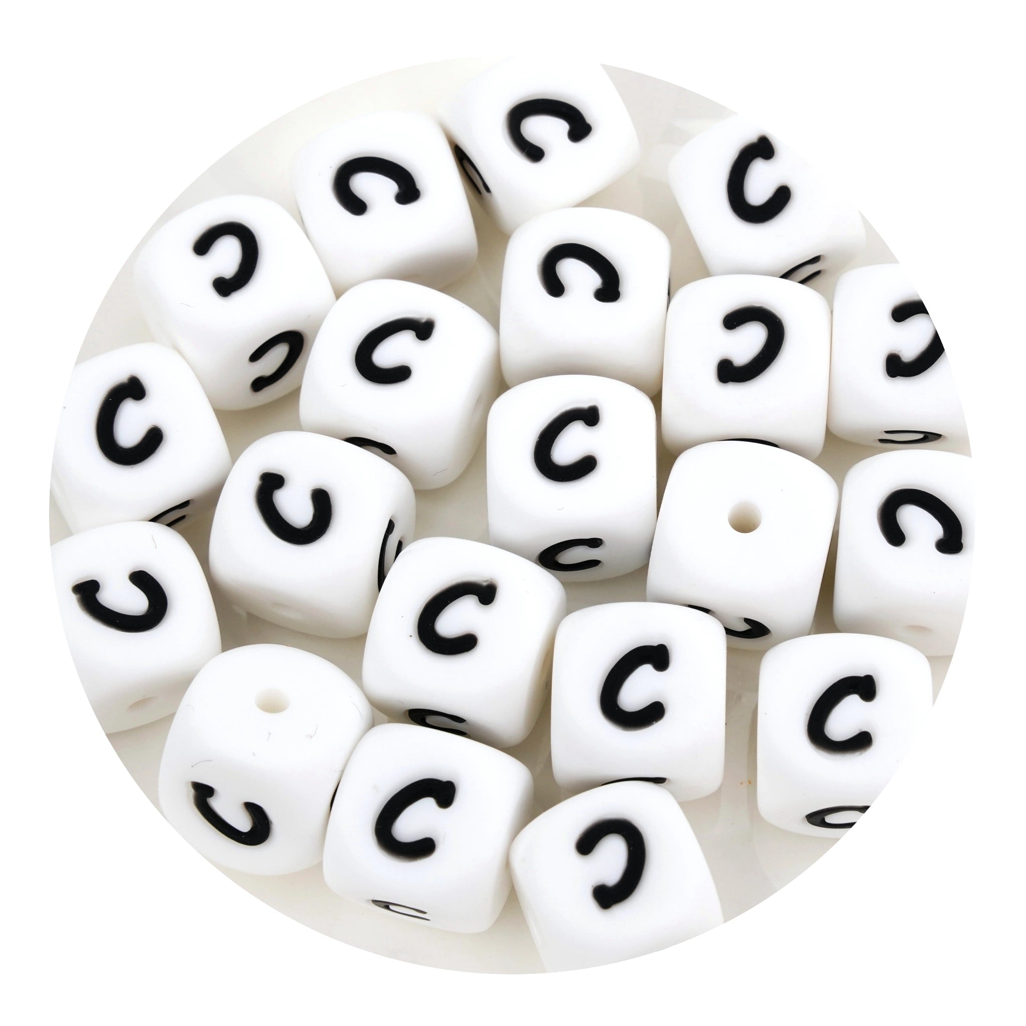 Master Maker Crafts silicone square beads letter C, wholesale craft supplies Ohio DIY Craft Warehouse