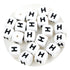 Master Maker Crafts wholesale silicone string beads letter H, fast shipping Ohio DIY Craft Warehouse