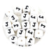 White silicone letter J beads for crafts, Master Maker Crafts wholesale, fast shipping Ohio DIY Craft Warehouse