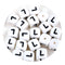 White silicone string beads with black letter L, Master Maker Crafts, wholesale, Ohio fast shipping DIY Craft Warehouse