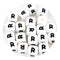 Master Maker Crafts wholesale white silicone letter R beads for stringing, fast shipping Ohio DIY Craft Warehouse