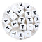 White cube silicone letter T beads for crafts, Master Maker Crafts wholesale Ohio fast shipping DIY Craft Warehouse